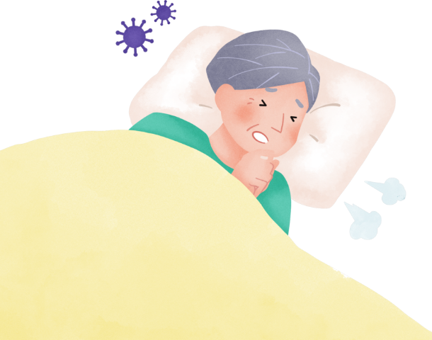 風邪や肺炎などの感染症にかかりやすくなる多発性骨髄腫患者さん